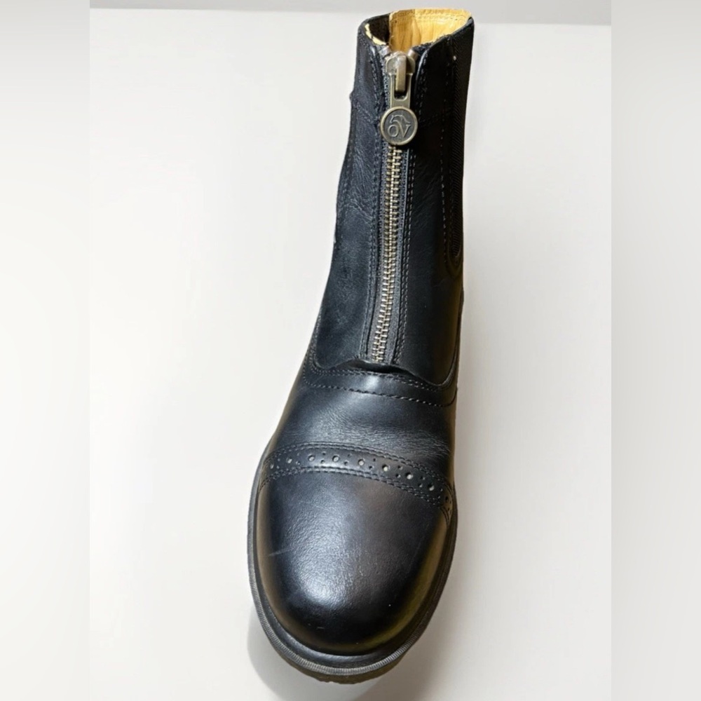 Ovation Women's Tuscany Zip Front Paddock Boot - Black Size 9 EUC - Picture 8 of 12